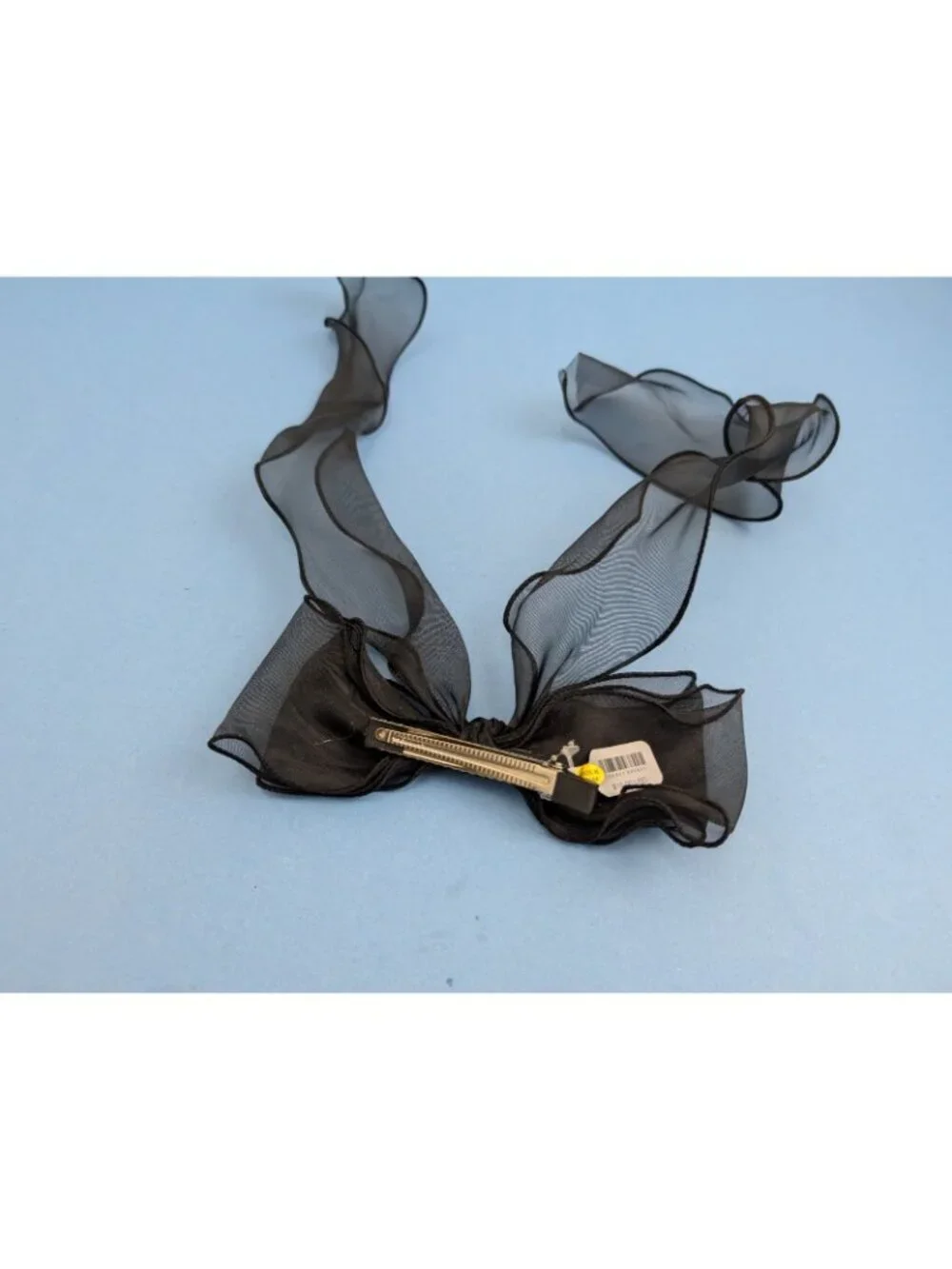 Free People Black Lace Hair Bow Tie